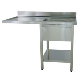 Spülcenter 1 Becken | Abtropffläche links | glatt L 1200 mm T 700 mm H 850 mm Produktbild