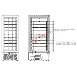 Energiespar-Speiseeis-Lagerschrank TKU 603 CHR Eis 600 ltr | Türanschlag rechts Produktbild 2 S
