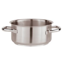 Kasserolle KG SERIE 1000 5,4 ltr Edelstahl  Ø 240 mm  H 120 mm  | Edelstahlrohrgriffe Produktbild