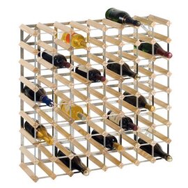 Weinregal, für 72 Flaschen, Material: Holz/Metall, Maße: 81 x 81 x 23 cm, zur Selbstmontage Produktbild 0 L