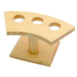 Temaki-Ständer Holz naturfarben | 3 Öffnungen | 180 mm  x 90 mm  H 85 mm Produktbild