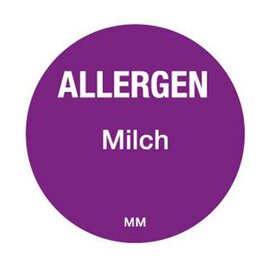 Etikett Movemark • Allergen Milch Ø 25 mm | 1000/Rolle Produktbild 0 L