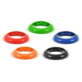 Portion Pal-Ringe, 5 Stück, orange, rot, grün, blau, schwarz Produktbild