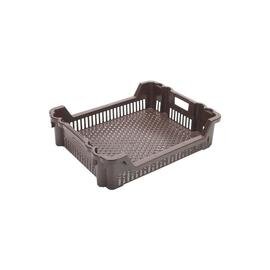 RESTPOSTEN | Drehstapelbehälter ROTA  • braun  • perforiert  | 25 ltr | 620 mm  x 500 mm  H 150 mm Produktbild