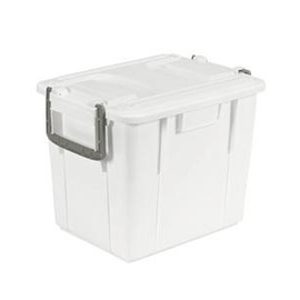 Lebensmittel-Lagerbehälter mit Deckel PP weiß 20 ltr | 280 mm x 380 mm H 296 mm Produktbild