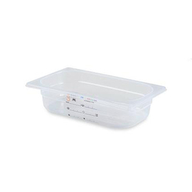 Lebensmittelbehälter GASTRO-PLUS GN 1/4 PP transparent 1,8 ltr | 265 mm x 162 mm H 65 mm Produktbild