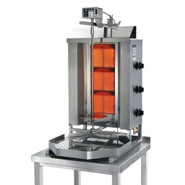 Gyros-Grillgerät GD 3-S Infrarot-Doppelbrenner Flüssiggas 10,5 kW  H 915 mm Produktbild