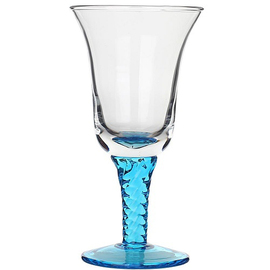 Eisbecher Bassano First türkis | Glas mit Relief | 400 ml Produktbild