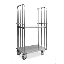 Gitterwagen | Traglast 400 kg mit Zwischenboden | 940 mm x 650 mm H 1730 mm Produktbild
