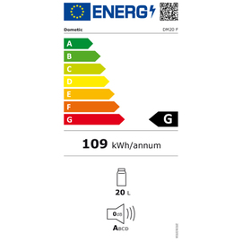 Schubladen-Minibar DM20F schwarz 20 ltr | thermoelektrisch Produktbild 1 L