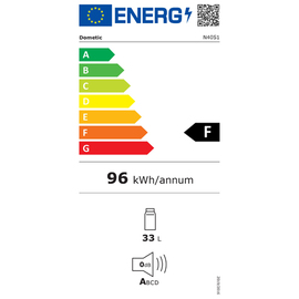 Minibar HiPro Evolution N40S schwarz | thermoelektrisch | Türanschlag rechts Produktbild 2 S