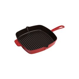 Amerikanische Grillpfanne  • Gusseisen rot | 300 mm  x 300 mm | Stielgriff Produktbild