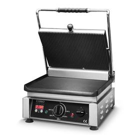 Doppel-Kontaktgrill glatt | gerillt | Grillfläche Maße 360 x 270 mm Produktbild