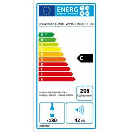 Weintemperierer WineComfort 180 Glastür | Kompressortechnik Produktbild 1 S