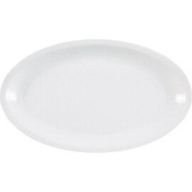 Platte MILANO Porzellan weiß oval | 240 mm  x 150 mm Produktbild