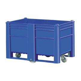 Großvolumen-Palettenboxen  • blau  • fahrbar  | 500 ltr | 1200 mm  x 800 mm  H 795 mm Produktbild
