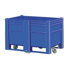 Großvolumen-Palettenboxen  • blau  • fahrbar  | 500 ltr | 1200 mm  x 800 mm  H 795 mm Produktbild