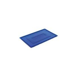 PB-ED-C_blau Deckel, HDPE, blau, 600 x 400 mm, lose, ohne Scharnier, Gewicht 900 g Produktbild