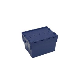 Deckelkiste 22 ltr PP blau mit Deckel Produktbild