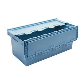 Deckelkiste 76 ltr PP blau mit Deckel Produktbild