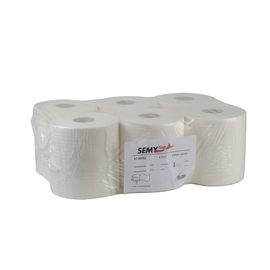 Handtuchrolle SEMYTOP MIDI Zellstoff 1-lagig hochweiß | 360 mm x 200 mm Produktbild