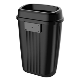 Abfallbehälter SEMYTOP | 32 ltr | schwarz Produktbild 1 S