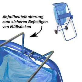 Putzrollenspender Ständer mit Müllsackhalterung Produktbild 2 S