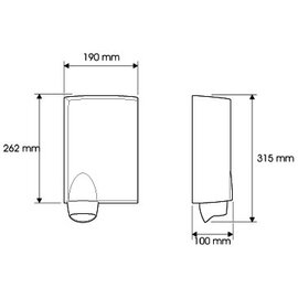 Händetrockner HANDY weiß zur Wandbefestigung Produktbild 1 S