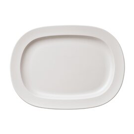 Platte OMNIA Porzellan weiß oval  Ø 300 mm Produktbild