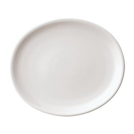 Platte ROTONDO Porzellan weiß oval  Ø 280 mm Produktbild