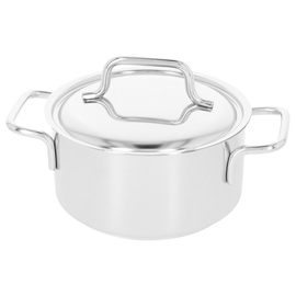 Bratentopf  1,5 ltr Edelstahl mit Deckel | induktionsgeeignet | Boden-Ø 140 mm Produktbild