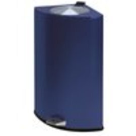 Tritt-Mülleimer Quatro Aluminium 46 ltr blau gedämpft Produktbild