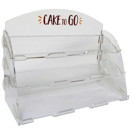 Thekendisplay Cake to go Kunststoff | 3 Ebenen | 260 mm x 330 mm H 260 mm Produktbild