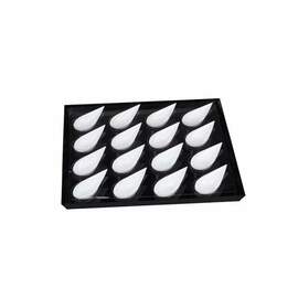 Fingerfoodtablett mit 16 Schälchen | Kunststoff schwarz | 450 mm x 450 mm H 70 mm Produktbild