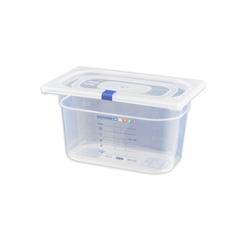 GN Behälter GN 1/4 Polypropylen mit IML-HACCP-Etikett H 150 mm Produktbild