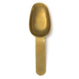 Probierlöffel | Fingerfoodlöffel LES ESSENCES Edelstahl goldfarben L 120 mm Produktbild