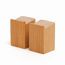 Holzfuß für Gestell für GN-Boxen, 40 x 40 x H 60 mm Produktbild