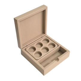 Kaffeekapselbox STORE Kunstleder beige Produktbild
