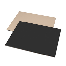 Schreibtischunterlage | Welcome Tray SWITCH Kunstleder schwarz | beige | 500 mm x 400 mm Produktbild