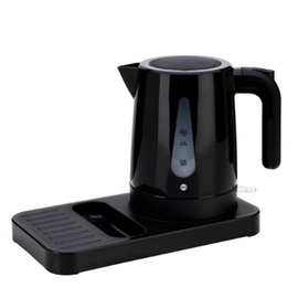 RESTPOSTEN | Welcome Tray Standard schwarz mit Wasserkocher 1 ltr | 295 mm x 160 mm Produktbild