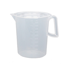 Messbecher mit Deckel PP transparent Skalierung bis 5000 ml Produktbild