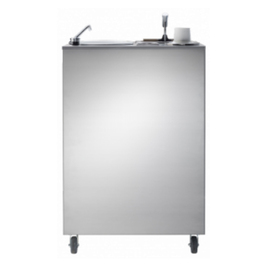 Portioniererduschanlage Mobilstation i. ScoopShower Silver 230 Volt | 600 mm x 400 mm H 1100 mm Produktbild