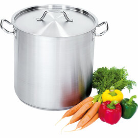Suppentopf hohe Form, mit Deckel, Ø 240 mm, Höhe 200 mm, 9 Liter Produktbild
