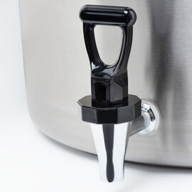 Kartoffelkochkessel mit Ablasshahn und Deckel, Ø 400 mm, Höhe 400 mm, 50,3 Liter Produktbild 3 S