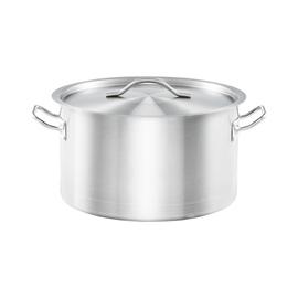 Kochtopf mit Deckel, mittelhohe Form, Serie ONSET, Ø 280 mm, Höhe 160 mm, 9,8 L Produktbild