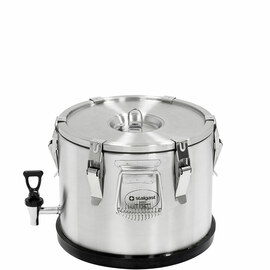 Thermobehälter aus rostfreiem Edelstahl, 15 Liter, mit Ablasshahn Produktbild