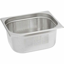Gastronormbehälter Serie STANDARD, GN 1/2 (100mm), perforiert Produktbild