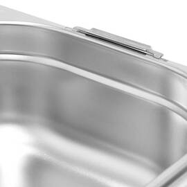 Gastronormbehälter mit Fallgriffen, Serie STANDARD, GN 1/2 (100mm) Produktbild 3 S