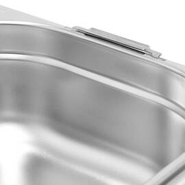 Gastronormbehälter Serie Basic, GN 1/3, 200 mm Tiefe, mit Fallgriffen Produktbild 2 S