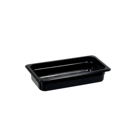 Gastronormbehälter, Serie STANDARD, Polycarbonat, schwarz, GN 1/3 (65 mm) Produktbild